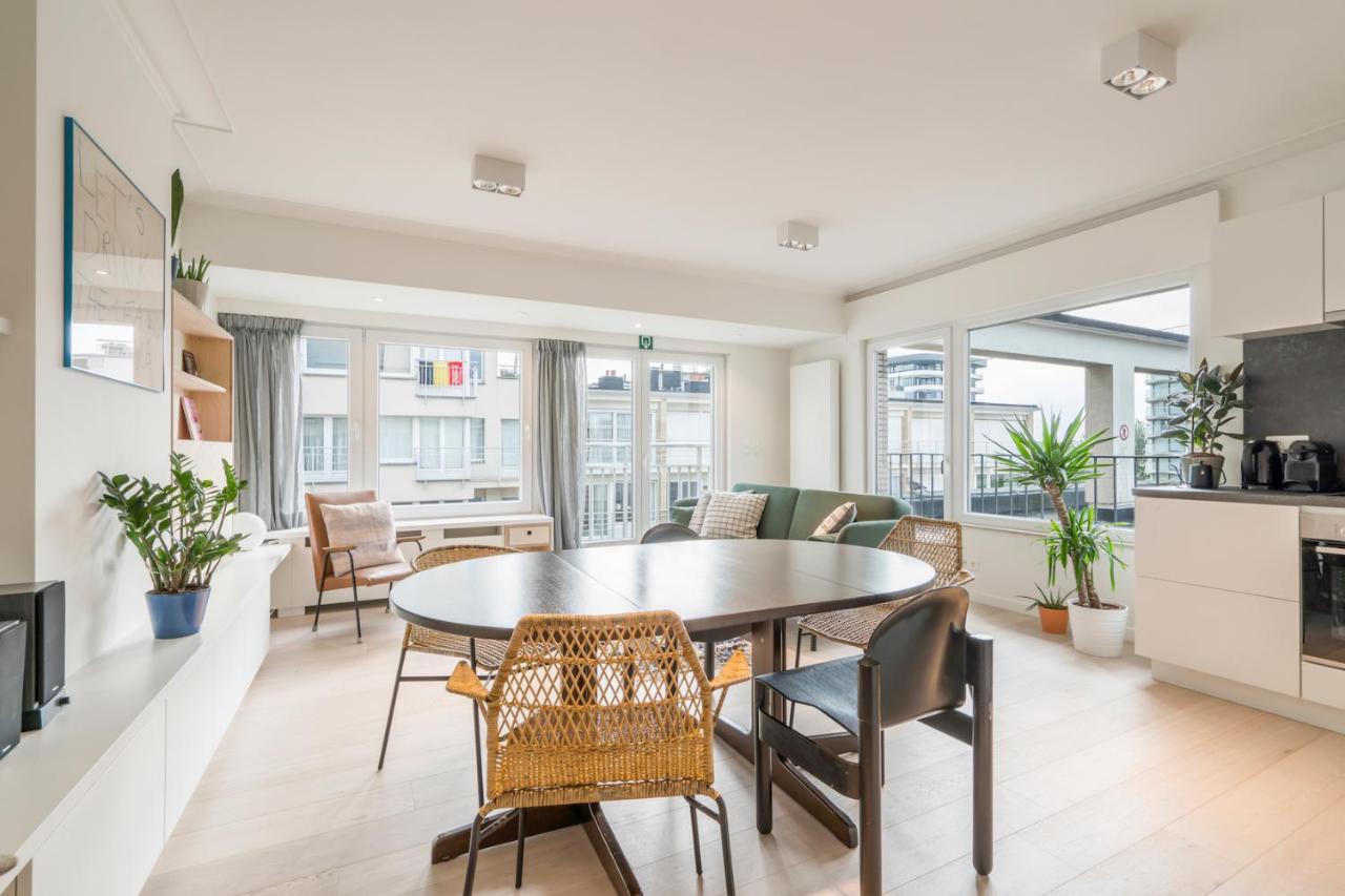 Modern And Bright Seaside App W Seaview & Terrace Apartment Oostende Bagian luar foto