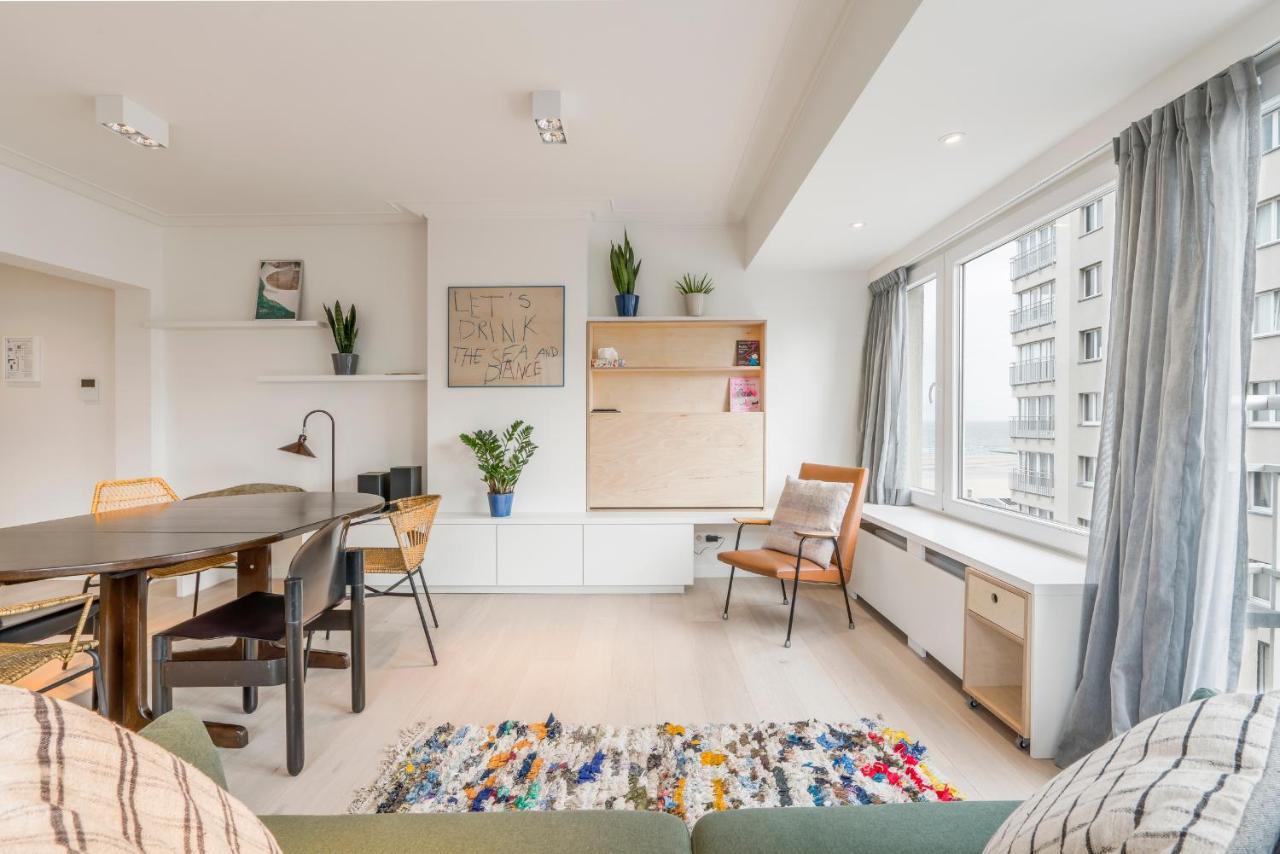 Modern And Bright Seaside App W Seaview & Terrace Apartment Oostende Bagian luar foto
