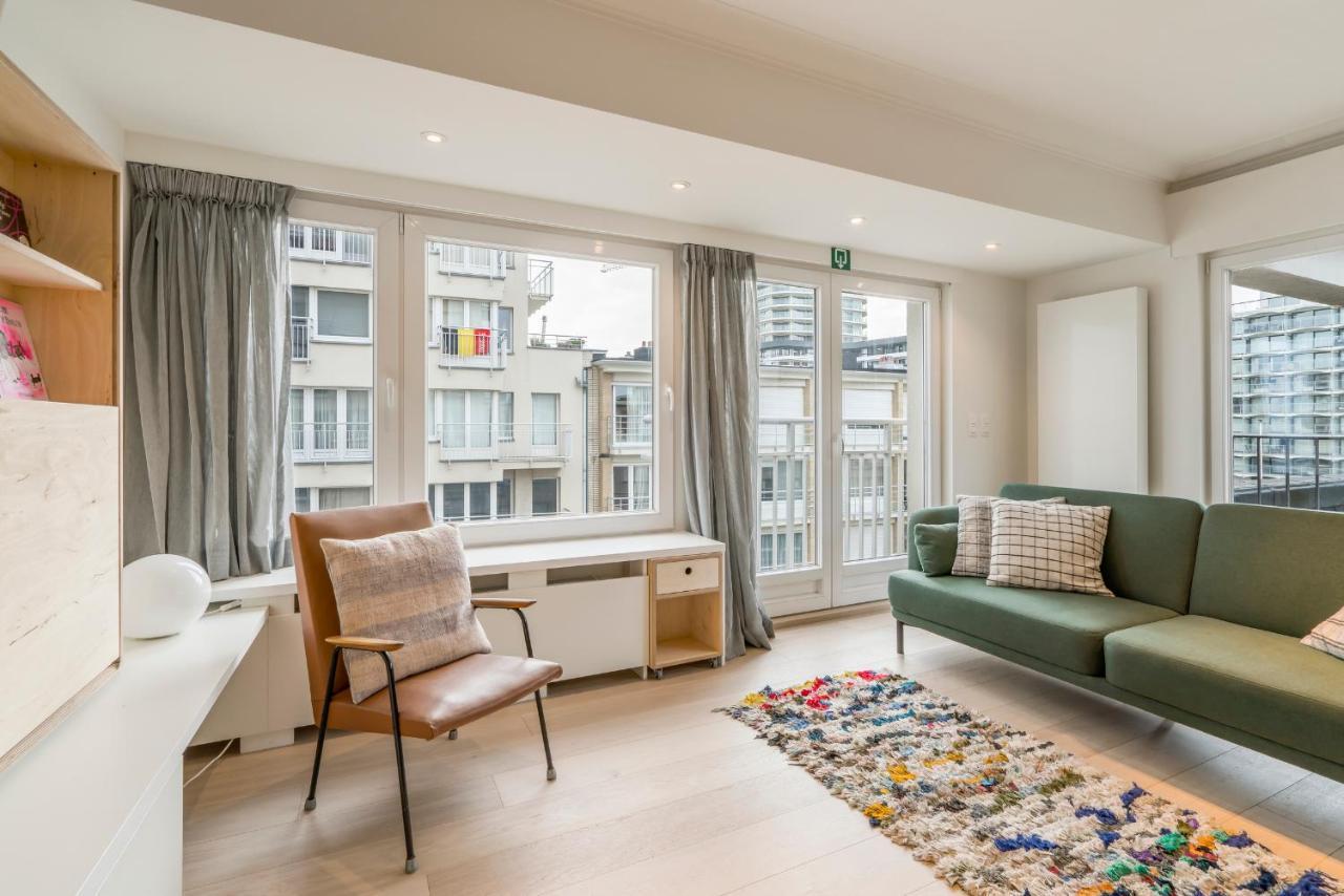 Modern And Bright Seaside App W Seaview & Terrace Apartment Oostende Bagian luar foto
