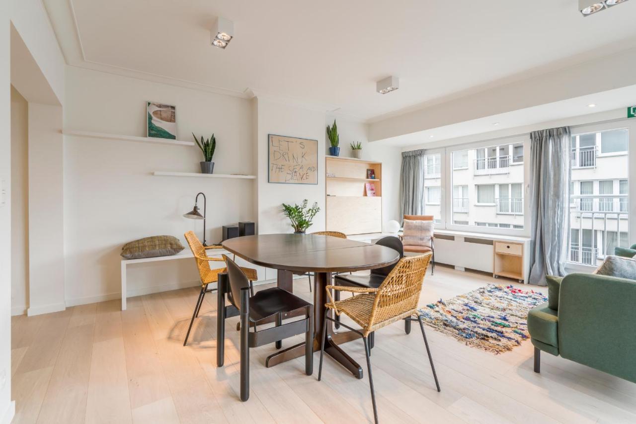 Modern And Bright Seaside App W Seaview & Terrace Apartment Oostende Bagian luar foto